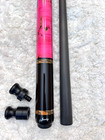 Jacoby Pool Cue W v4 Black Carbon Shaft  ebony burl  Free Hard Case   Joint Caps