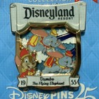 Disneyland 70th Opening Day Attraction Dumbo Timothy Mouse Vault Le Disney Pin