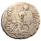 Mn  Aquillius Mn  F  Mn  N  Serrate Denarius 65 Bc Rome Roman Republic Coin 10m