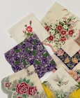 Lot Of 18 Vintage Handkerchiefs Floral Women s Hankies Scallop Austin Alaska Map