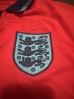 Nike England National Team Soccer Jersey Dri-fit Three Lions Crest Red Size M