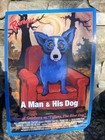 George Rodrigue A Man And His Dog 1996 Rare The Blue Dog Framed Movie Poster