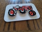 Vintage Raised Image Tractor Magnet - Orange - Alice Chalmers - 3-7 8  X 2-5 8 