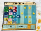Crate And Barrel Land Of Nod Gobs Of Jobs Felt Chore Chart Euc