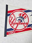 1980s New York Ny Yankees Mlb Baseball Pennant Full Size 30 1 2  X 12  Vintage