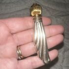 Vintage Wallace Sterling Silver Perfume Flask Snuff Bottle W  Gold Top