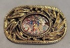 Vintage Musi Gold Tone And Rhinestone Shoe Clip Brooch Very Nice
