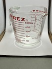 Vintage Pyrex 516 Glass Measuring Cup J Handle 2 Cup W  Metric Corning Ny Usa