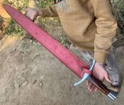 Hand Forged High Carbon Steel Viking Sword Sharp Battle Ready Medieval Sword