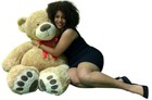 Big Plush Valentine s Day Giant Teddy Bear 60 Inches Soft Cuddle Buddy