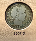 Liberty Head Barber Half Dollars  In 1892-1915 Dansco Album  7150