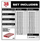 Milwaukee 49-22-5603 Metric Tap   Die  Set W  Hex-lok 38 Piece - Packout