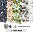2 Lbs Natural Mixed Color Pea Gravel Pebbles  3 8 Inch Decorative Rocks