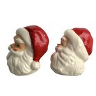 Vtg Norcrest X270 Santa Face Salt   Pepper Shakers Set 3    Japan 1950s Whimsical