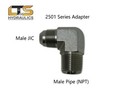 2501-08-08 Adapter 1 2  Male Jic 37   X 1 2  Male Pipe Npt 90   Elbow