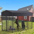 Oversized Strong Dog Playpen Durable Dog Crate Pet Kennel Garden Cage With Cover