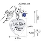 Cremation Heart Urn Necklace For Ashes For Women With 12 Birthstones  Cremation
