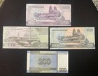 Korean 5000-1000-500-200 Won  Korea Banknotes 2005-2007 Unc  