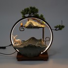 Desktop Water Fountain Indoor Waterfall With Atomizer   Led Table Decor Fountain