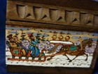  Russian Hand Painted Wooden Carved Box 1102-10