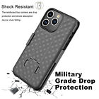For Iphone 15 14 13 12 11 Pro Max Phone Case With Belt Clip Holster Stand Cover
