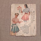 Vtg 1940s Apron Sewing Patterns Lot Of 2 Mccall 1312 Advance 4731 Cut Free Ship