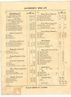 Vintage Menu The Davenport Hotel Spokane Wa