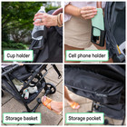 3dquickclose Cs  Compact Fold Infant Baby Stroller  Black