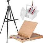 149pcs Deluxe Artist Painting Set With Aluminum And Beech Wood Easel  48 Colors 