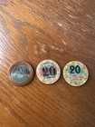 Lot Of 3 Vintage Casino Monaco Societe Des Bains De Mer De Monaco Casino Chips