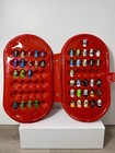 Mighty Beanz Lot Of 44 With Red Carrying Case 2003-2010 Marvel  Star Wars  Tmnt