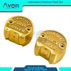2 Piece Set - Dental Lab Denture Flasks   Upper Flask And Lower Flask   Brass