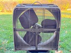 Vintage Kenmore Box Fan Heavy 28 Lbs Metal Works 3 Speed Adjustable 22x7x25 Huge