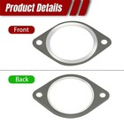 2pcs Car Exhaust Pipe Flange Gasket Seal Compatible With Bmw N54 Engine - New