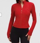 New Lululemon Define Cropped Jacket Nulu 2 4 8 10 12 14 Dark Red