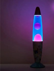 Disney Lilo   Stitch Lava Motion Volcano Lamp Fuchsia Lava In Blue Liquid New