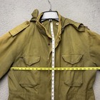 Us Military Cold Weather Field Jacket Mens Small Green Coat Lined Flaws