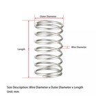 305mm Compression Spring Steel Wire 0 3-5 Mm 304 Stainless Steel Pressure Spring
