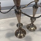 Vintage Newport Sterling Silver Candelabras Candlestick Pair 11in Tall Weighted