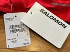 New Salomon Pulse Running Belt Red Waist Bag Waistbag Waistpack Reflective Large