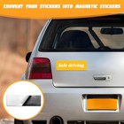 Car Bumper Sticker Magnets 4 x12  Flexible Magnetic Vehicle Decal - 4pcs