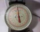 Vtg Weston Dial 44lb Receiving Scale Flat Top 9 5  Platform Meat Deli Shipping
