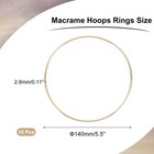 10 Pcs Dream Catcher Rings metal Floral Hoops 5 5 Inch Macrame Hoops Ring gold
