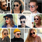 Small Round Polarized Sunglasses For Men Women Retro Vintage Circle Hippie Sun G