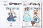Lot Of 6 Simplicity Daisy Kingdom Girl doll Dress Sewing Patterns Size 3-6 Uncut