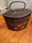 Two Pieces Of Vintage Hand Painted  Toleware