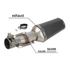 Motorcycle Slip On Exhaust Muffler For Ninja250 Ninja 300 2008-2017 Carbon Fiber