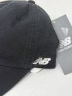 New Balance 6 Panel Block Hat 2 0 Adjustable Black  Lah51005