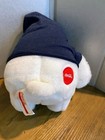 Coca Cola White Plush Bear In Blue Hoodie 6   