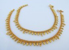 Anklet 22k Gold Plated Bollywood Payal Set Bollywood Fashion Indian Jewelry Sw7